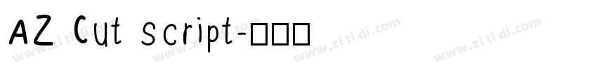 AZ Cut script字体转换